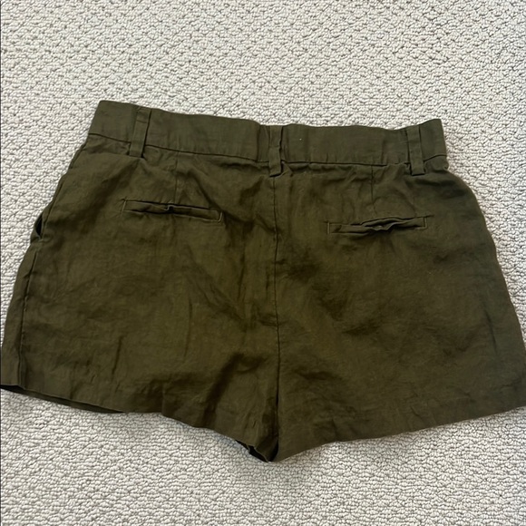 Olive Green Reformation Women's Shorts - Picture 4 of 5